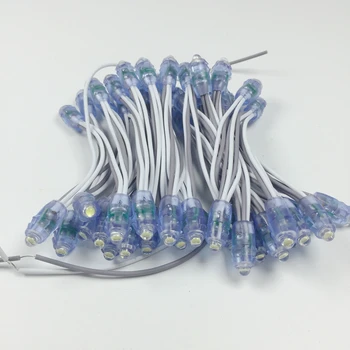 

100pcs/lot LED String light 9mm Single Color Pixel Modules DC5V IP67 Waterproof Point Lights For Advertisement Letters