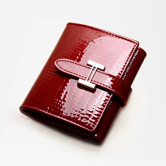 Genuine Leather Wallet red