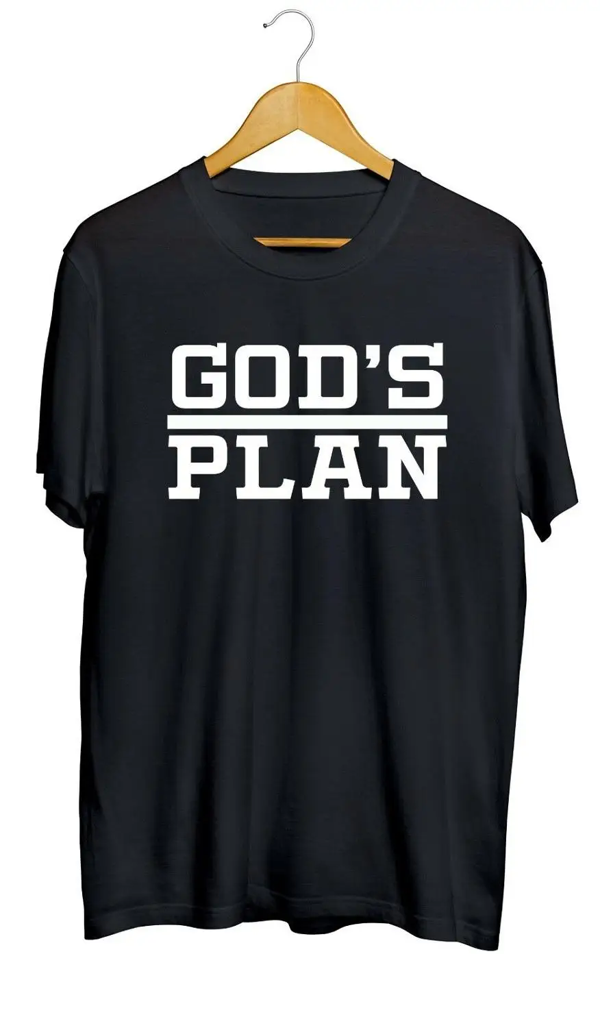 Мужская футболка God'S Plan модная с коротким рукавом и принтом крутые футболки для