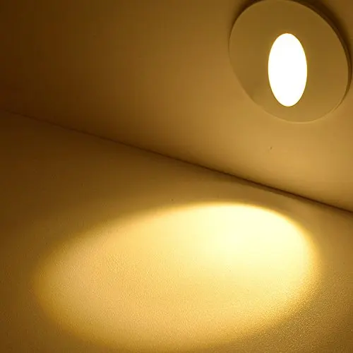 Dimmable 3W LED Wall Footlight Stair Step Lights Night Lamp Recessed 85-265v