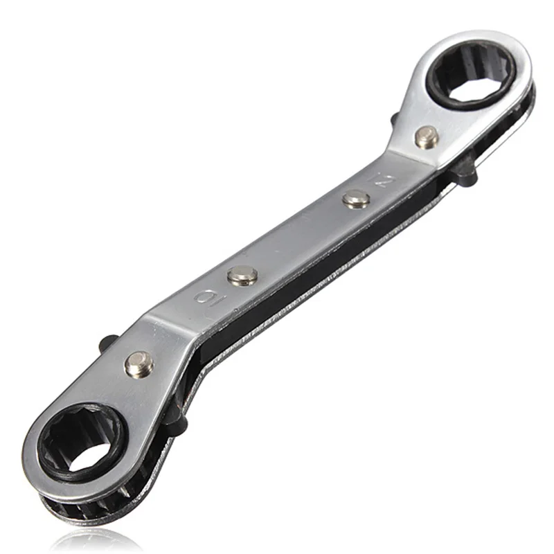 

Free ship 1PC10-12MM Metric Offset Double Ring Wrench Spanner Reversible Ratchet Handle Wrench Metric Hand Tool 5 size
