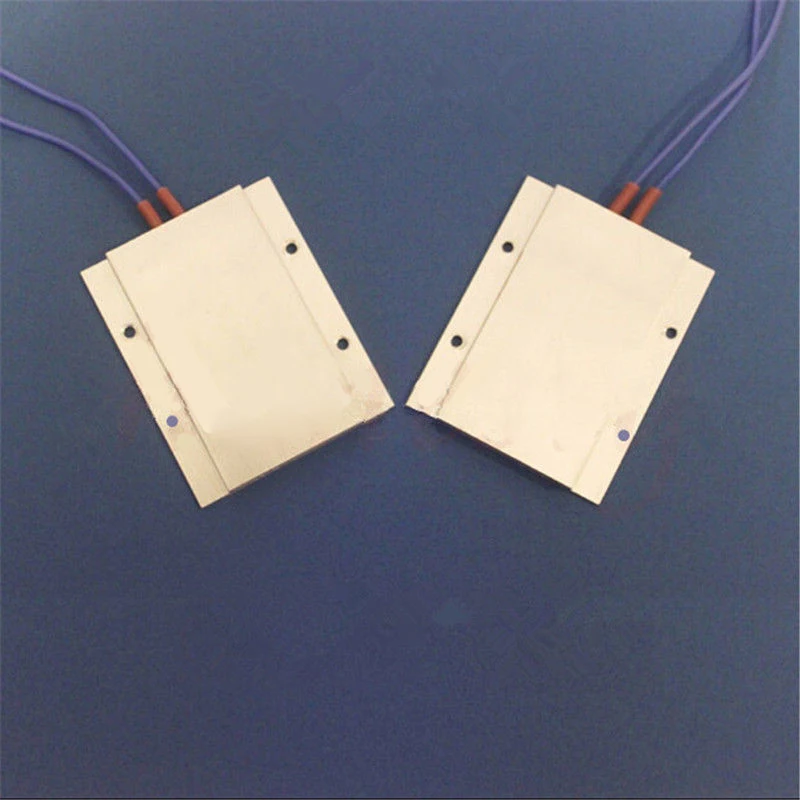 1 x 12V 60W 180C 77 x 62 x 6mm Aluminum PTC Heating Element Thermostat Heater Plate