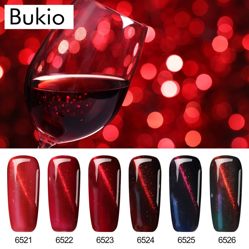 Bukio بريق 5D اللون القط العين الأشعة فوق البنفسجية هلام البولندية الحرباء مسمار الفن طويلة الأمد نقع قبالة الأشعة فوق البنفسجية ورنيش المغناطي... Bukio بريق 5D اللون القط العين الأشعة فوق البنفسجية هلام البولندية الحرباء مسمار الفن طويلة الأمد نقع قبالة الأشعة فوق البنفسجية ورنيش المغناطي...