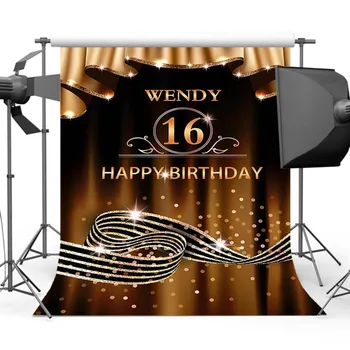 

Mehofoto Bokeh Shining Khaki Curtain Background for Photography Birthday Party Photo Backdrop Studio Pa-053
