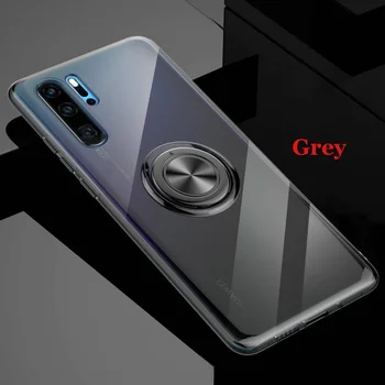 

30pcs/lot For Huawei P20 Pro P20 Lite Nova 3E Stand Shockproof Clear Magnetic Car Holder Back Case For Huawei P30 Pro P30 Lite