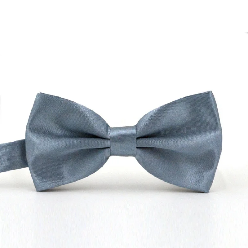 Бордовые галстуки-бабочки для мужчин, модная рубашка, галстук-бабочка для свадьбы, однотонный галстук из полиэстера с бабочками, Свадебный галстук на шею