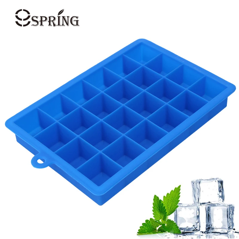 

2Pcs Silicone Ice Cube Tray 24 Grid Big Ice Cube Mold Silicone Ice Mold Cocktail Whiskey Ice Cub Ball Maker Kitchen Accessories