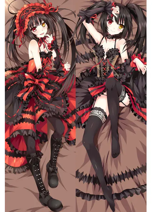  Hot Japanese Anime DATE A LIVE Tokisaki Kurumi Hugging body Pillow Cover Case Bedding Dakimakura Pi