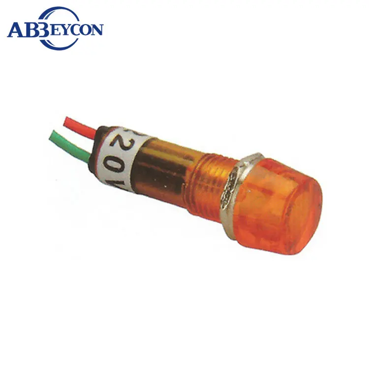 10mm yellow 24v thermocouple pilot light indicator lights lamp with