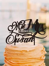 Cute Cake Accessories Number Happy Monogram Love Customized Edible Designs Birthday Wedding Decoration Cake Toppers