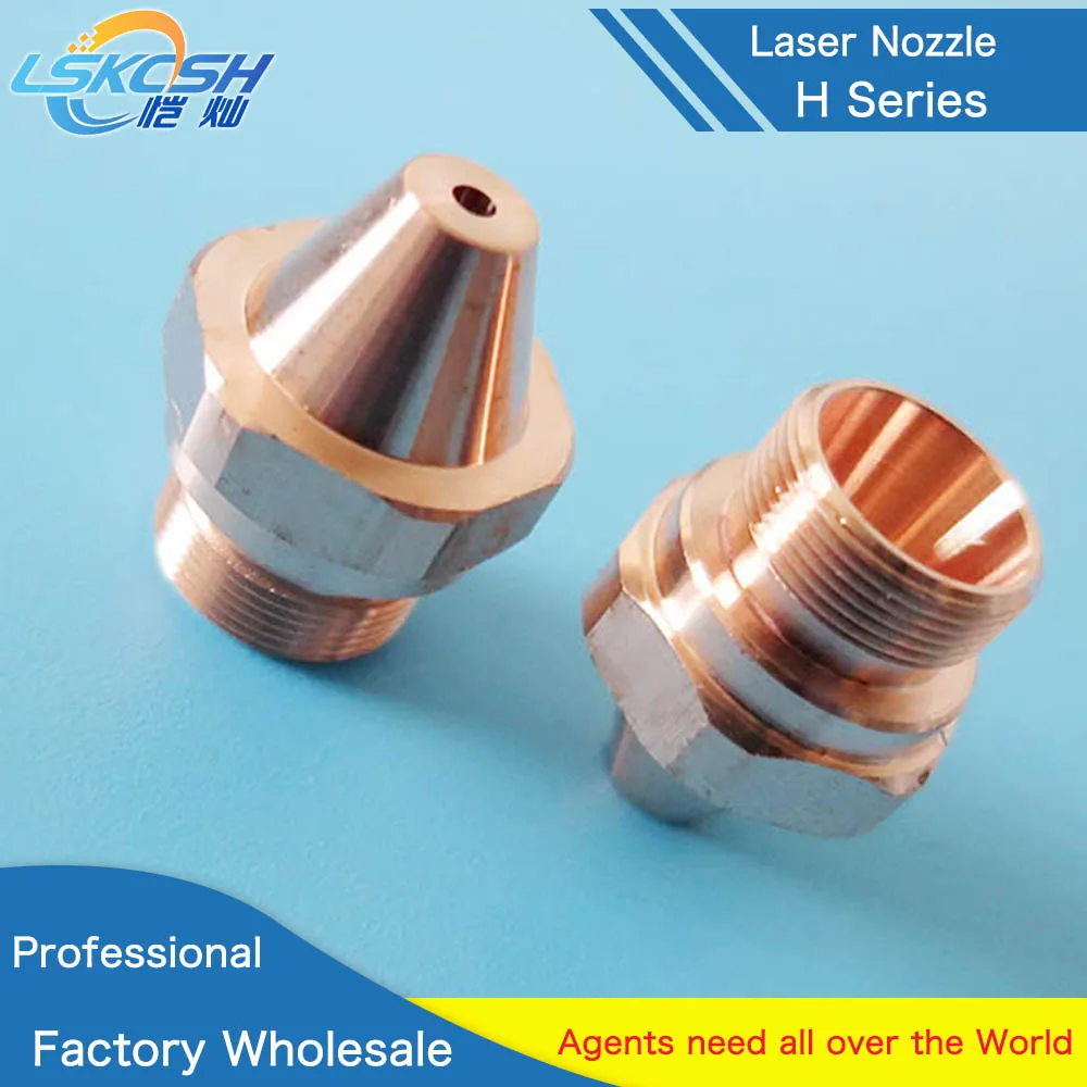 

LSKCSH 10pcs/lot Bystronic laser nozzles H10 H12 H15 H17 H20 H25 nozzle bystronic/Highyag laser cutting machine parts OEM