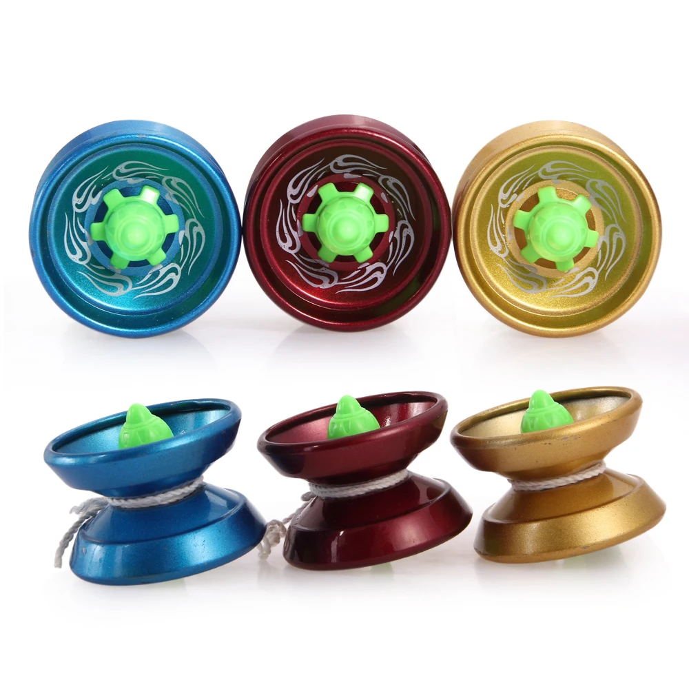 Professional YoYo Ball Yo Yo 3 Bearing String Trick Toy Golden Fun Ball