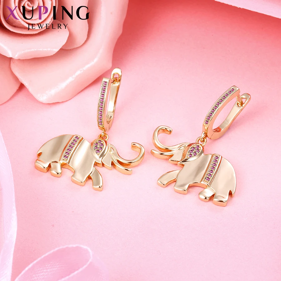 Xuping модные серьги Позолоченные серьга в виде кольца дизайн ювелирные изделия Высокое качество рождественские подарки M55-2010