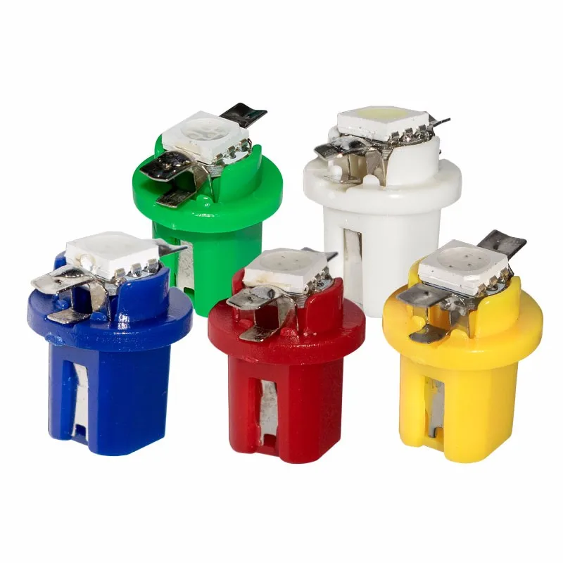 Автомобиль T5 B8.4D 5050 1 SMD светодиодный лампы 12 В DC 0 2 Вт приборная панель боковые