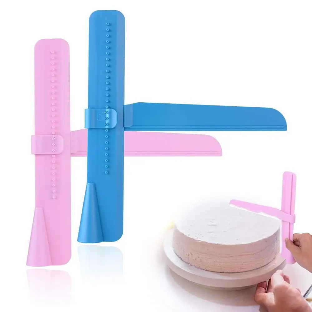  Cake Scraper Smoother Adjustable Fondant Spatulas Cake Edge Smoother Cream Decorating DIY Bakeware 