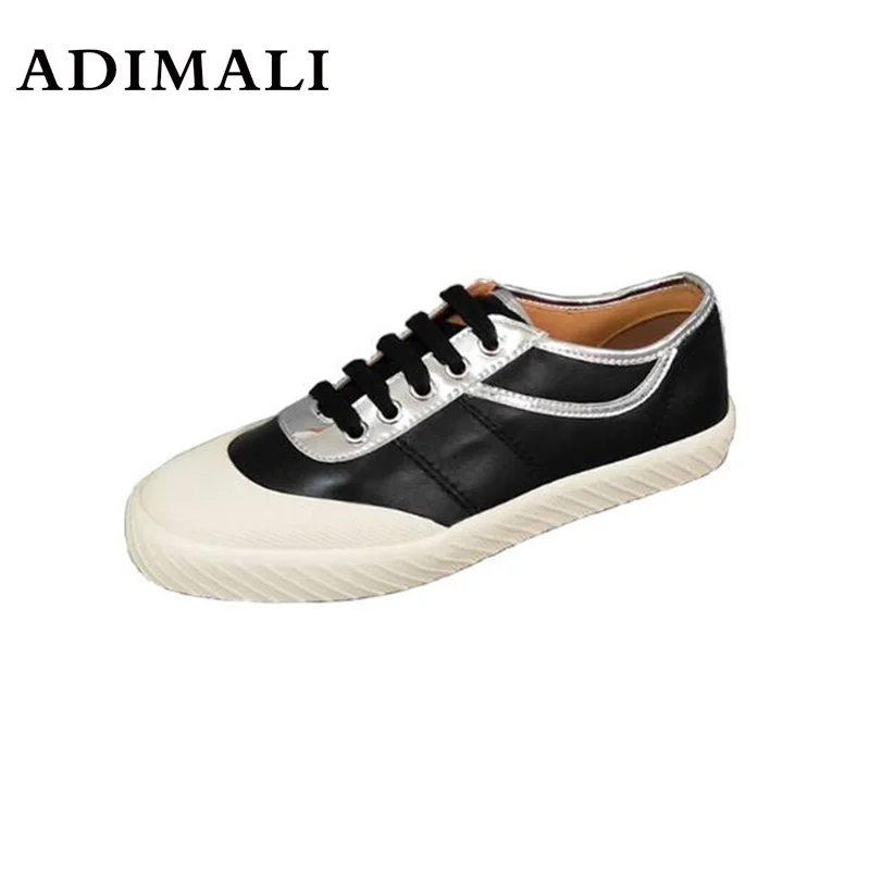 Women Causal Shoes Summer/Autumn Flats Women Canvas Shoes Classic Lace Up White/black Walking Fashion Lace Up Ladies black lace up