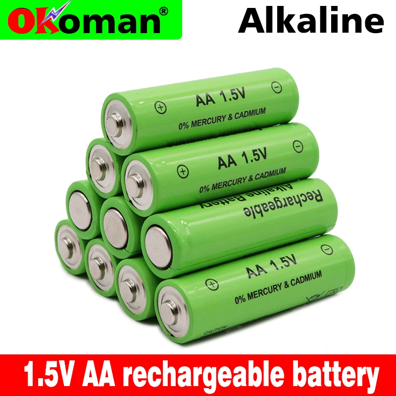 

8pcs 1.5V AA rechargeable battery AA battery 3800mah for torch toys MP3 player batteries replacement batteries free shipping
