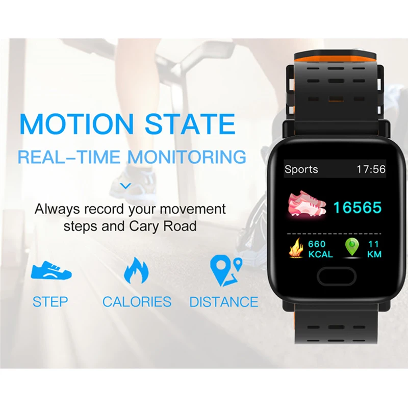 Greentiger A6 Смарт-часы для мужчин и женщин водонепроницаемый монитор сердечного ритма фитнес-трекер умные часы кровяное давление часы IOS Android