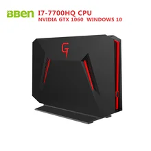Bben GB01 настольный компьютер Windows 10 Intel I7-7700HQ Процессор GDDR5 6 ГБ NVIDIA GeForce GTX1060 16 г DDR4 128 г /256 г SSD 1 ТБ HDD вариант