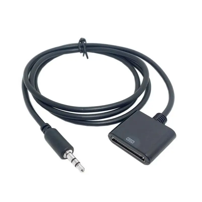 Hot Selling 3.5mm Stereo Audio Input Cable Converter Adapter Black For
