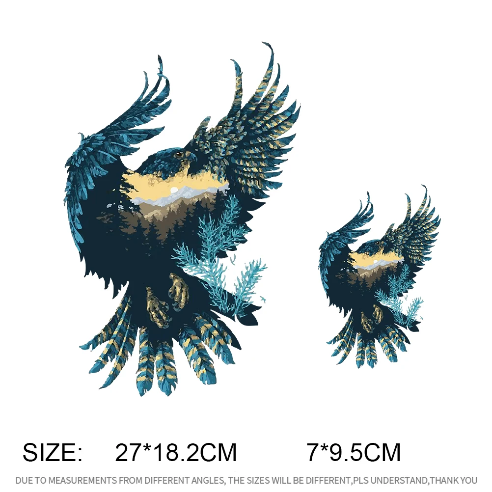 2 предмета Fly Eagle жару патчи для одежды футболка пальто наклейки Прохладный