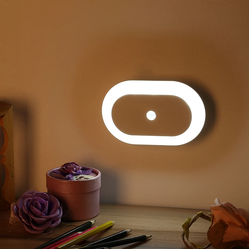 

Smart Design 4.5V 1W 50/60HZ LED AA Battery Infrared Night Light PIR Motion Sensor Night Light Sensor For Baby Bedroom Gift