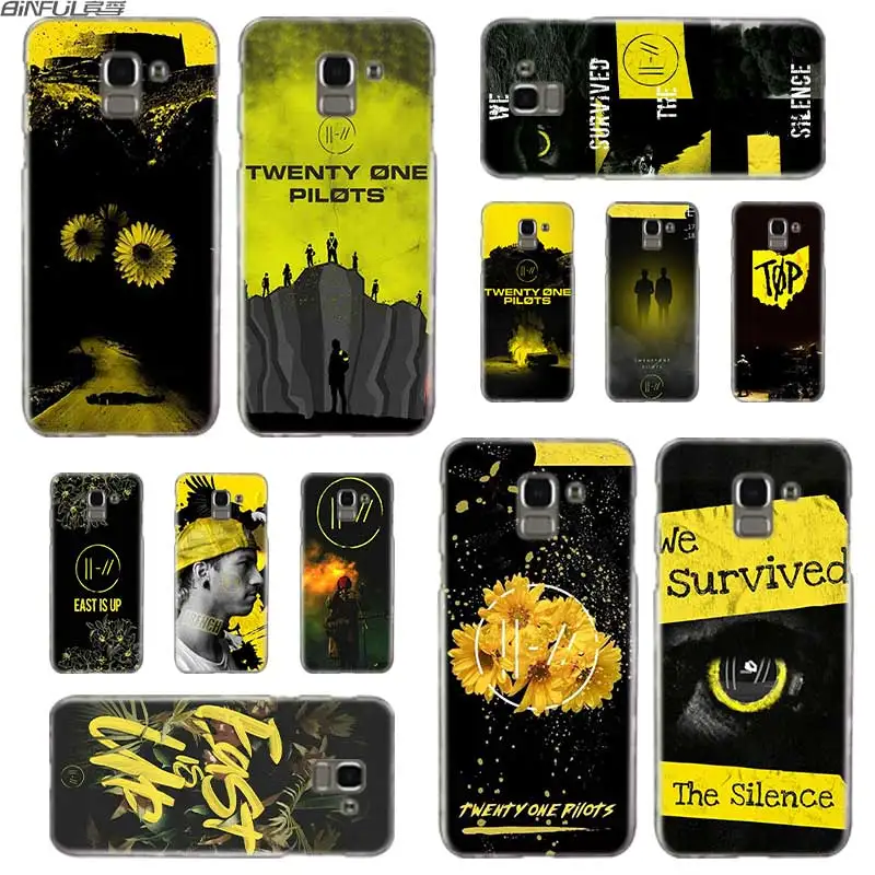 

BINFUL Transparent hard case for Samsung J3 J4 J5 J6 J7 J8 2015 2016 2017 EU 2018 Prime Max Twenty One Pilots 21
