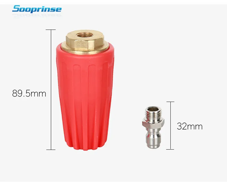 Bocal de Espuma Sooprinse Universal Pressão Arruela Alta Tomada Encaixe Rotativo 1 - 4 Polegada Conexão Rápida 5000 Psi 2020 11 Automóveis e motos