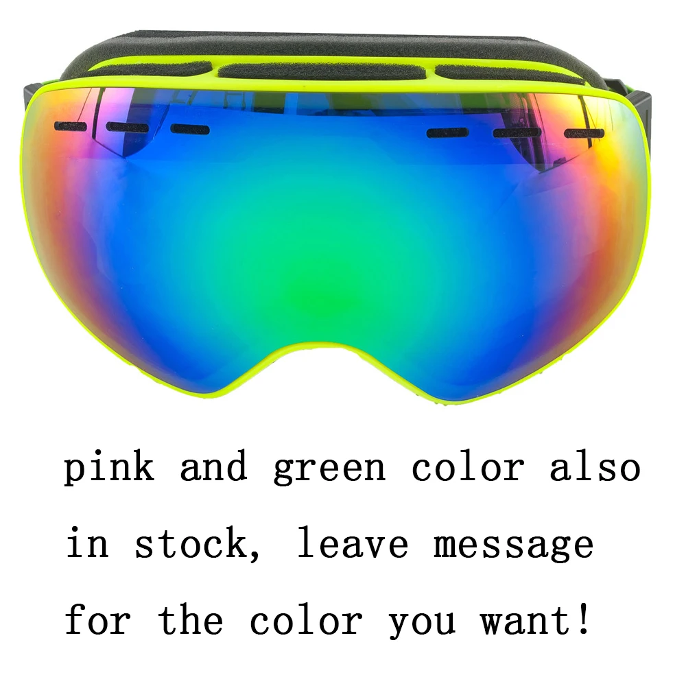 عدسة مزدوجة تزلج نظارات للأطفال الفتيان الفتيات مكافحة الضباب نظارات التزلج التزلج غوغل الشتاء الثلوج نظارات skibril على الجليد نظارات