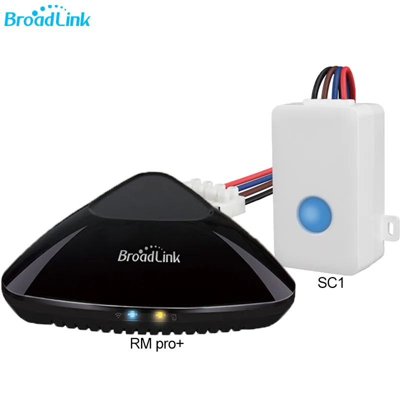 

Broadlink RM Pro+/ RM33 IR+RF+WiFi Universal Remote Control/SC1 Smart Wireless wifi timer switch by phone Automation smart home