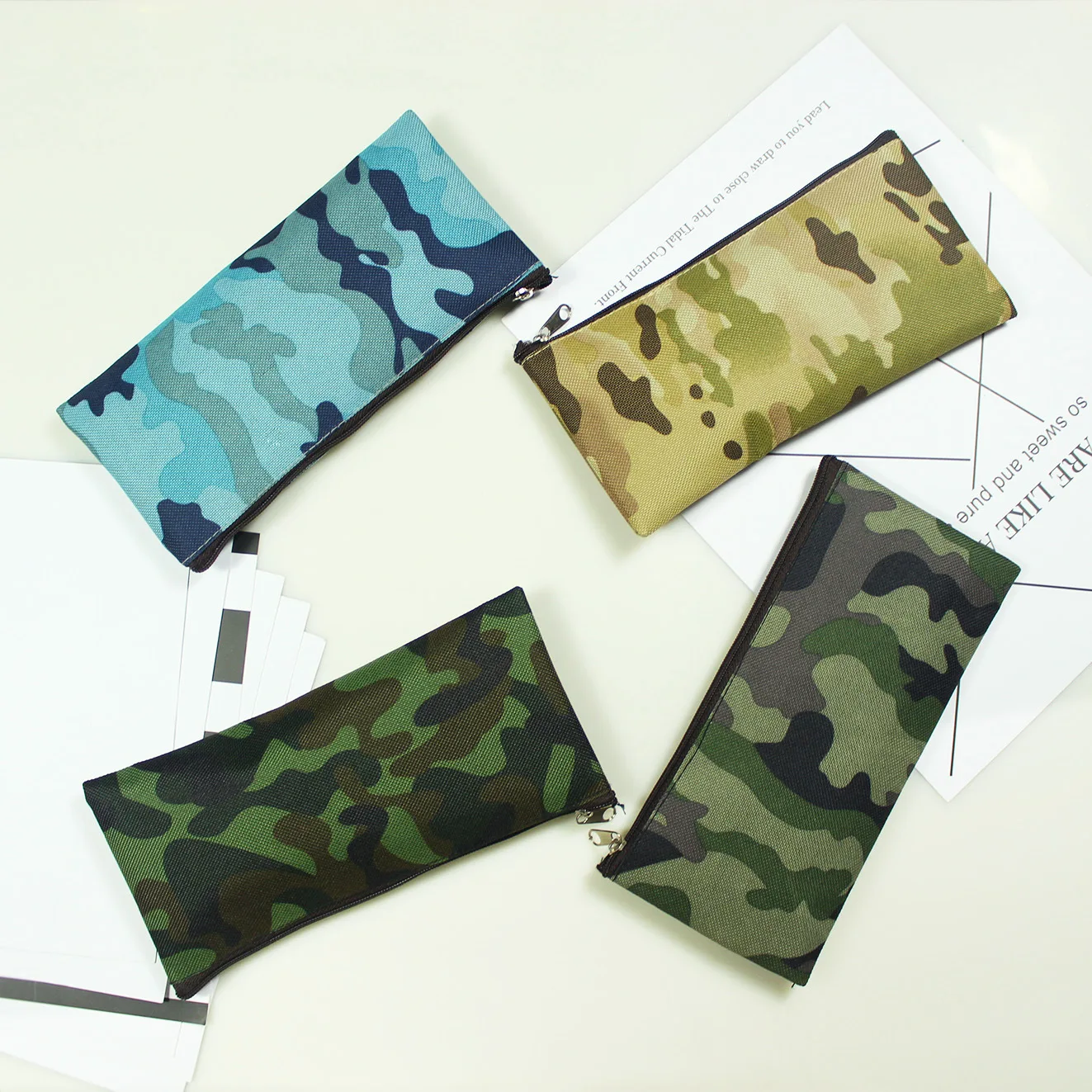 Camouflage Pencil Case Pencil Bag for Boys and Girls School Supplies