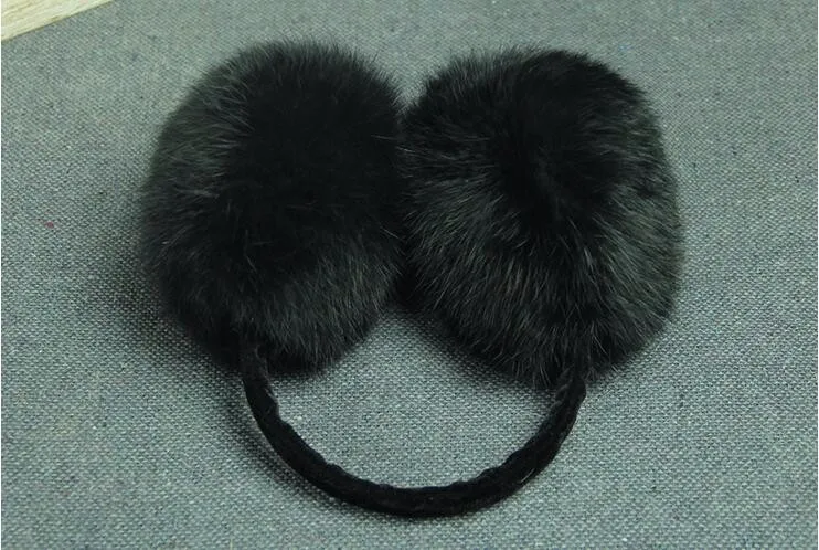 Настоящее с мехом кролика наушники на осень-зиму согреться earflap женщины и мужчины уха муфтой 7 видов цветов