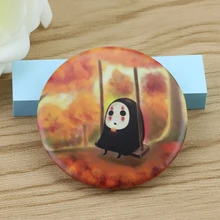 Новый Японии аниме Kawaii ткань значок нет лицо человека Брошь Pin Хаяо Миядзаки Унесенные призраками Bedge INSIGNE домой автомобиль рюкзак Декор