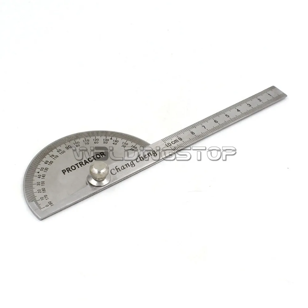 

Economic Stainless Steel Round Head Rotary Protractor Angle Ruler Measuring Tool