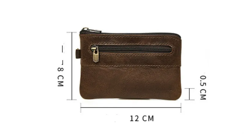 Винтажный стильный кошелек для монет из натуральной кожи, маленький кошелек для монет из натуральной кожи, S653-40, мужской кредитный держатель для карт, сумка