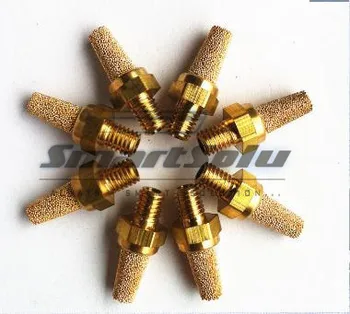

free shipping 50pcs brass exhaust muffler thread M5 pneumatic silencer fitting BSL-M5 for solenoid valve connector