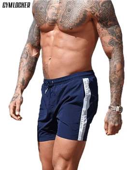 

GYMLOCKER new summer men shorts Quick drying modis short hombre streetwear gyms Fitness Jogger sweatpants men's shorts clothes