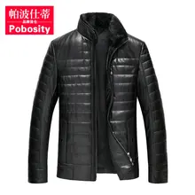 Новое поступление, весенняя одежда из натуральной кожи, мужской тонкий пуховик из овчины, модное высококачественное пальто размера плюс, L, XL, 2XL, 3XL, 4XL