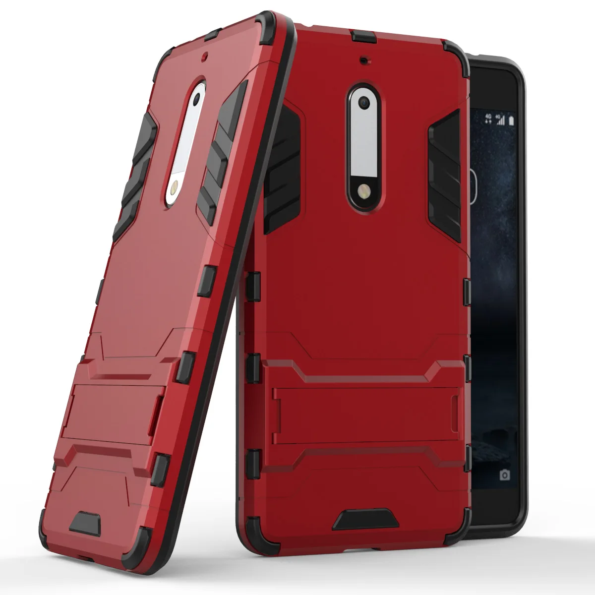 Rugged Armor Protective Phone Case for Nokia 5 Shockproof Back Bumper