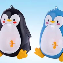 Писсуар для малышей, мальчиков, пингвин, форма животного, горшок для унитаза, Детская подставка, вертикальный писсуар