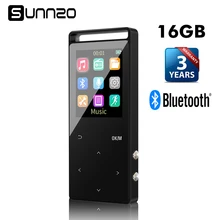 Кнопка касания 16 ГБ Bluetooth HiFi цифровой MP3 плеера без потерь мини Портативный аудио плеер с fm Радио и шагомер