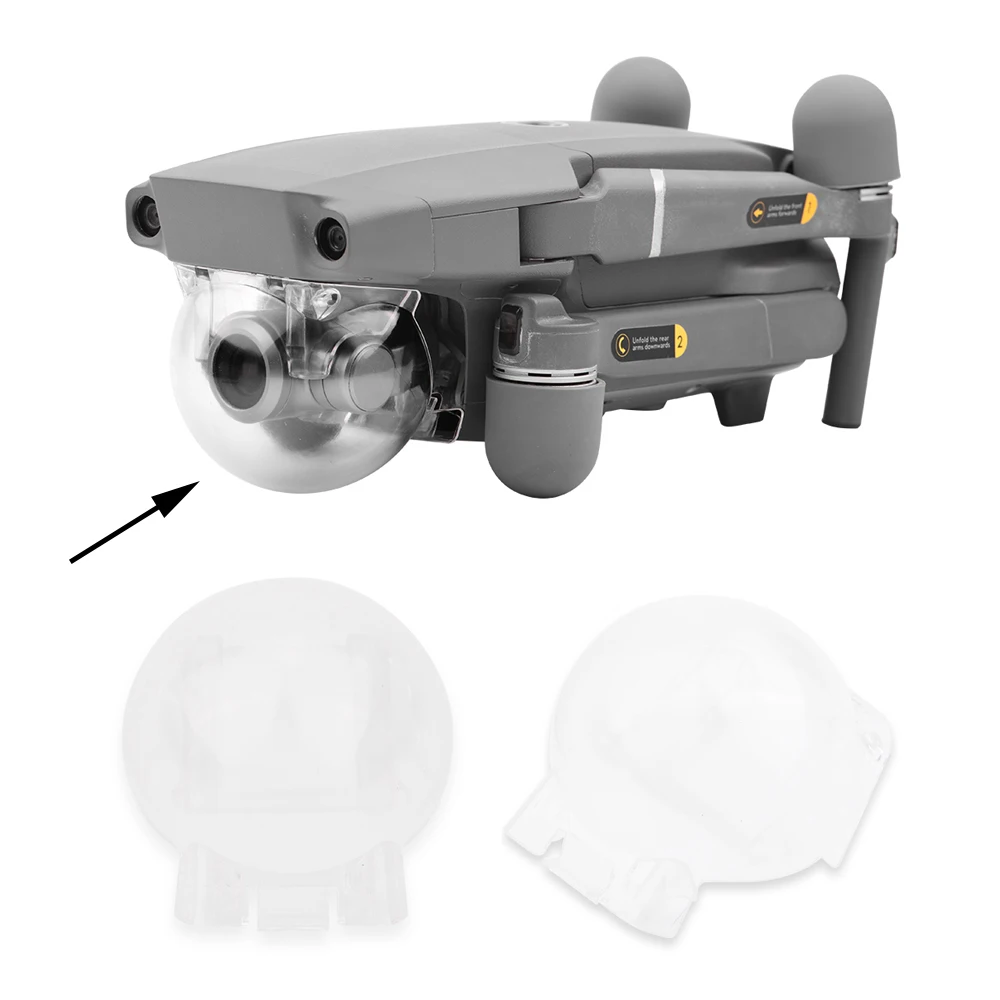 

New Translucent Clear DJI MAVIC 2 Pro / Zoom Drone Lens Protector Cover Shield Covered Cap Accessories