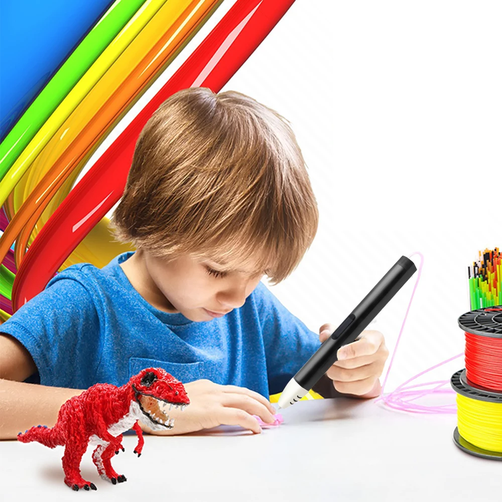 

3D Printer Pen Low Temperature Protection PCL Filament 3D Pens With Smart LED Display For childrens Creative Gift to Draw