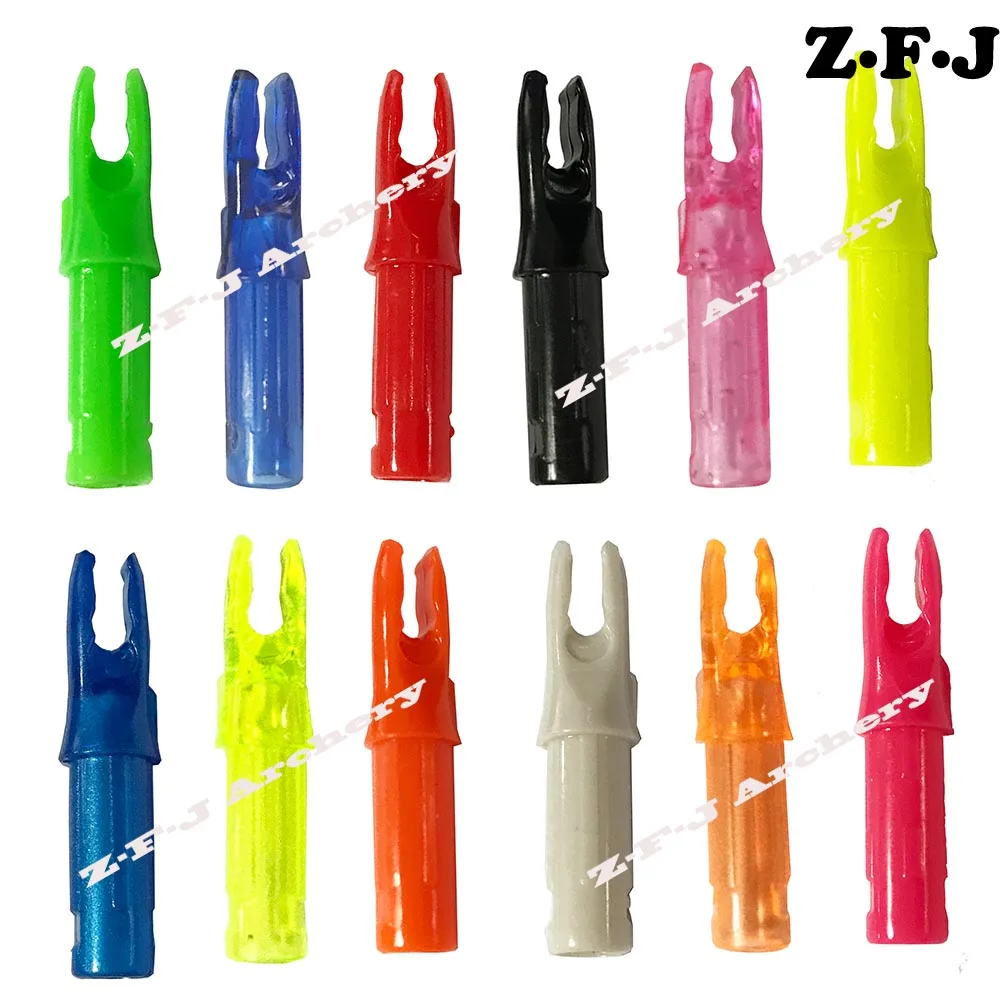 

50Pcs Archery Arrow Nocks ID 6.2mm OD 7.6mm Arrow Shaft Compound Bow Recurve Bow Crossbow Hunting Archery Arrow Accessories