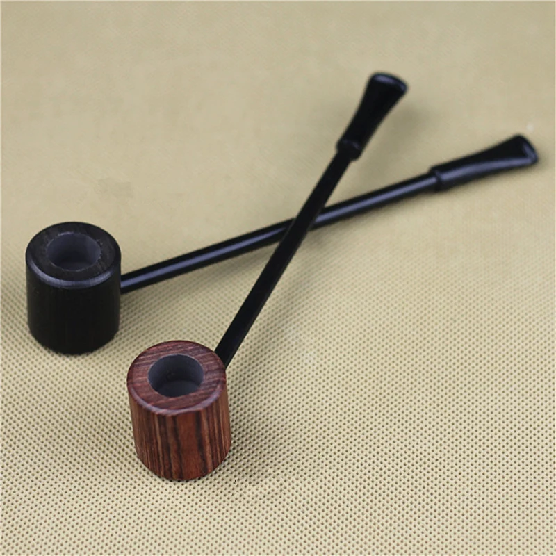 

Handmade Ebony Pipe Tobacco Pipe Bent Cigarette Pipe Smoking Set Classic Tube for Smoking Cigar Filter Good for Men's Gift