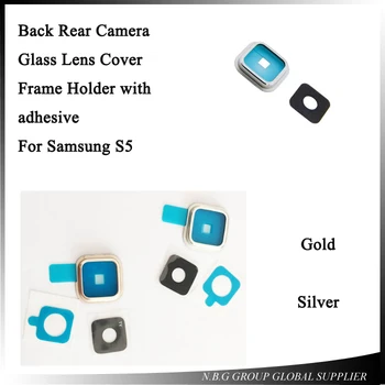 

100pcs/lot For Samsung Galaxy S5 Camera Lens Camera Glass + Frame Full Set with Glue Free Shipping
