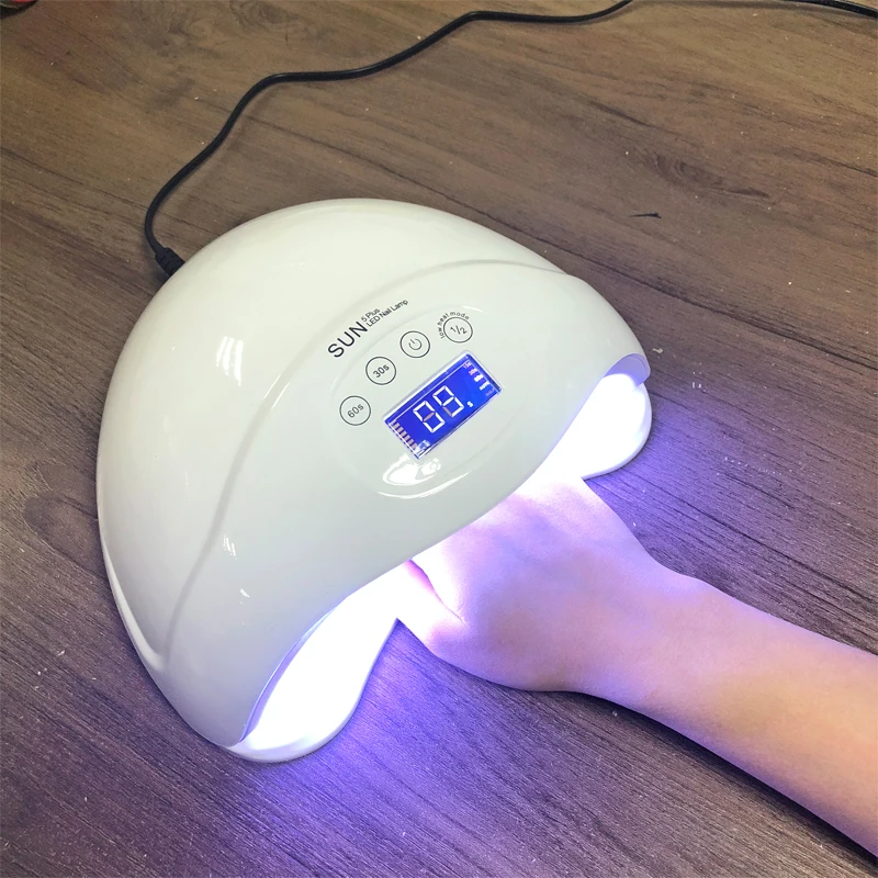 

48W LED UV Lamp For Manicure Both Hands SUN5 Plus Professional Nail Dryer LCD Display Curing All UV Gel Nail Polish Dryer