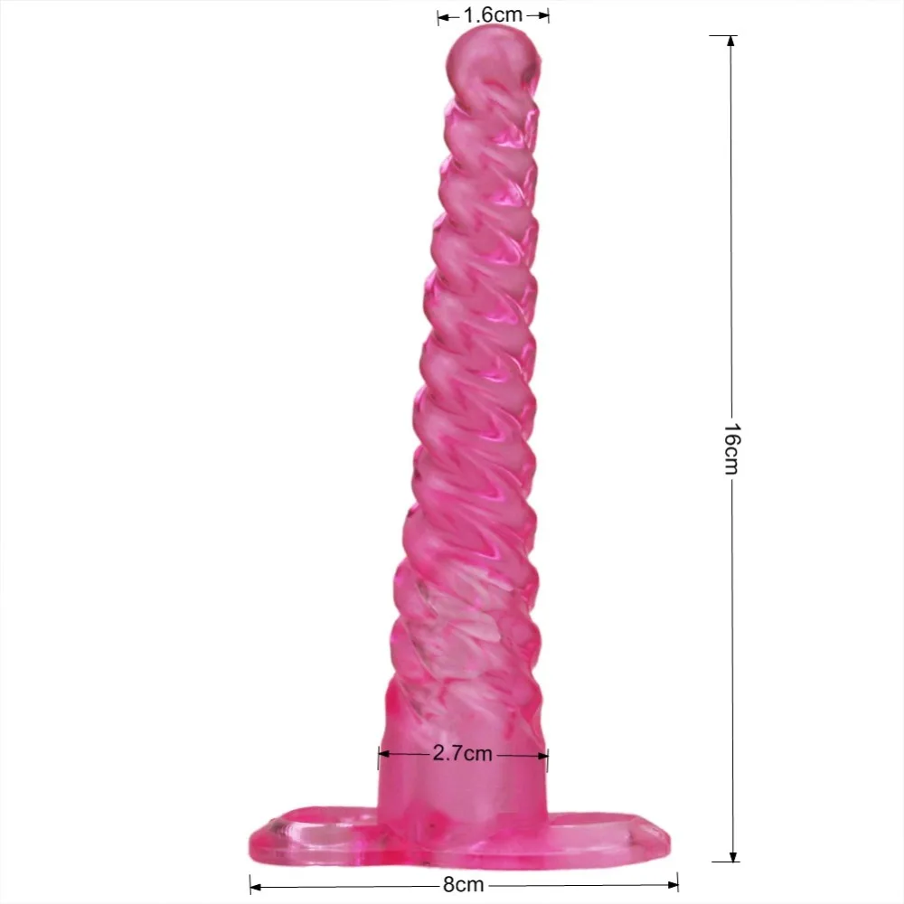 hh006Jelly Rancher Rippled Pleasure Butt Plug anal T-Bar (8)