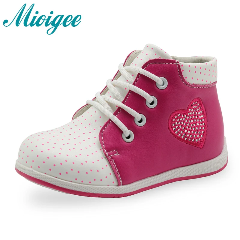 

Mioigee 2019 Spring Autumn New Children Shoes PU Leather Girls Casual Shoes Kids Girl Fashion Sneakers with Crystal 20-25#