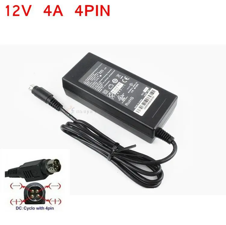 Original For Toshiba power supply 12V 4A 4PIN AC Adapter 48W For